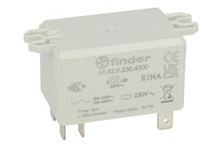 Przekaźnik; elektromagnetyczny przemysłowy; 66.82.8.230.4300; 230V; AC; 2 styki zwierne; 30A; z konektorami; Finder; RoHS Przekaźnik; elektromagnetyczny przemysłowy; 66.82.8.230.4300; 230V; AC; 2 styki zwierne; 30A; z konektorami; Finder; RoHS