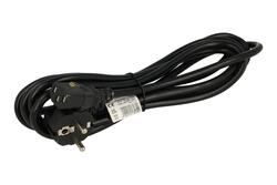 Kabel; zasilający; AK-PC-06C; gniazdo IEC C13 IBM proste; wtyk sieciowy CEE 7/7 kątowy; 3m; czarny; 3 żyły; 1,00mm2; 10A; Akyga; PVC; okrągły; linka; Cu; RoHS Kabel; zasilający; AK-PC-06C; gniazdo IEC C13 IBM proste; wtyk sieciowy CEE 7/7 kątowy; 3m; czarny; 3 żyły; 1,00mm2; 10A; Akyga; PVC; okrągły; linka; Cu; RoHS