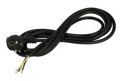 Kabel; zasilający; H05VV-F S-22; wtyk sieciowy CEE 7/7 kątowy; przewody; 3m; czarny; 3 żyły; 1,50mm2; Patelec; PVC; okrągły; linka; Cu Kabel; zasilający; H05VV-F S-22; wtyk sieciowy CEE 7/7 kątowy; przewody; 3m; czarny; 3 żyły; 1,50mm2; Patelec; PVC; okrągły; linka; Cu