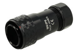 Wtyk; SA2410/PRJ45B; proste; czarny; skręcane; IP67; Weipu; RoHS Wtyk; SA2410/PRJ45B; proste; czarny; skręcane; IP67; Weipu; RoHS