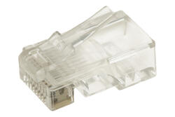 Wtyk; RJ45 8p8c; 3RJ45OL kat.5e; na przewód; proste; przewód okrągły linka; przezroczysty; zatrzaskowe; RoHS Wtyk; RJ45 8p8c; 3RJ45OL kat.5e; na przewód; proste; przewód okrągły linka; przezroczysty; zatrzaskowe; RoHS