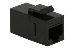 Adapter gniazdo / gniazdo; Keystone; 2134-1; RJ45 cat 6; na panel; zatrzaskowe; proste; czarny; RoHS Adapter gniazdo / gniazdo; Keystone; 2134-1; RJ45 cat 6; na panel; zatrzaskowe; proste; czarny; RoHS