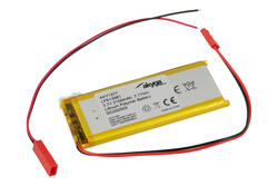 Akumulator; Li-Po; LP613381; 3,7V; 2100mAh; 6,1x33x81mm; Zabezpieczenie PCM; konektor+ gniazdo 2,54*2piny; AKYGA; RoHS Akumulator; Li-Po; LP613381; 3,7V; 2100mAh; 6,1x33x81mm; Zabezpieczenie PCM; konektor+ gniazdo 2,54*2piny; AKYGA; RoHS