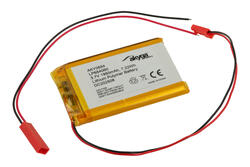 Akumulator; Li-Po; LP654060; 3,7V; 1950mAh; 6,5x40x60mm; Zabezpieczenie PCM; konektor+ gniazdo 2,54*2piny; AKYGA; RoHS Akumulator; Li-Po; LP654060; 3,7V; 1950mAh; 6,5x40x60mm; Zabezpieczenie PCM; konektor+ gniazdo 2,54*2piny; AKYGA; RoHS