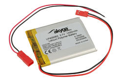 Akumulator; Li-Po; LP405063; 3,7V; 1400mAh; 4,0x50x63mm; Zabezpieczenie PCM; konektor+ gniazdo 2,54*2piny; AKYGA; RoHS Akumulator; Li-Po; LP405063; 3,7V; 1400mAh; 4,0x50x63mm; Zabezpieczenie PCM; konektor+ gniazdo 2,54*2piny; AKYGA; RoHS