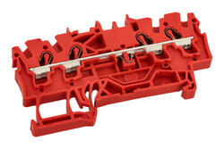Złączka; na szynę DIN; 2002-1403; czerwony; wtykany; sprężynowy; Push-in CAGE CLAMP®; 0,25÷4mm2; 24A; 800V; 1 tor; 4; na szynę DIN TS35; Wago; RoHS Złączka; na szynę DIN; 2002-1403; czerwony; wtykany; sprężynowy; Push-in CAGE CLAMP®; 0,25÷4mm2; 24A; 800V; 1 tor; 4; na szynę DIN TS35; Wago; RoHS