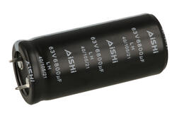 Kondensator; SNAP-IN; elektrolityczny; 6800uF; 63V; LH; ELH1JM682P55KT; 20%; fi 25x55mm; 10mm; przewlekany (THT); luzem; -40...+105°C; 2000h; AISHI; RoHS Kondensator; SNAP-IN; elektrolityczny; 6800uF; 63V; LH; ELH1JM682P55KT; 20%; fi 25x55mm; 10mm; przewlekany (THT); luzem; -40...+105°C; 2000h; AISHI; RoHS