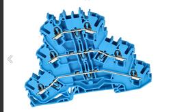 Złączka; na szynę DIN; 3-piętrowa; 2002-3204; niebieski; Push-in CAGE CLAMP®; sprężynowy; 0,25÷4mm2; 24A; 800V; 1 tor; 6; na szynę DIN TS35; Wago; RoHS Złączka; na szynę DIN; 3-piętrowa; 2002-3204; niebieski; Push-in CAGE CLAMP®; sprężynowy; 0,25÷4mm2; 24A; 800V; 1 tor; 6; na szynę DIN TS35; Wago; RoHS