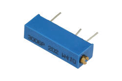 Potentiometer; mounting; helitrim; multi turns; 3006P-202; 2kohm; linear; 10%; 0,5W; through-hole (THT); cermet; 3006 19mm; RoHS Potentiometer; mounting; helitrim; multi turns; 3006P-202; 2kohm; linear; 10%; 0,5W; through-hole (THT); cermet; 3006 19mm; RoHS