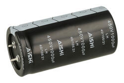 Kondensator; SNAP-IN; elektrolityczny; 1000uF; 450V; LH; ELH2WK102R70KT; 20%; fi 35x70mm; 10mm; przewlekany (THT); luzem; -25...+105°C; 2000h; AISHI; RoHS Kondensator; SNAP-IN; elektrolityczny; 1000uF; 450V; LH; ELH2WK102R70KT; 20%; fi 35x70mm; 10mm; przewlekany (THT); luzem; -25...+105°C; 2000h; AISHI; RoHS